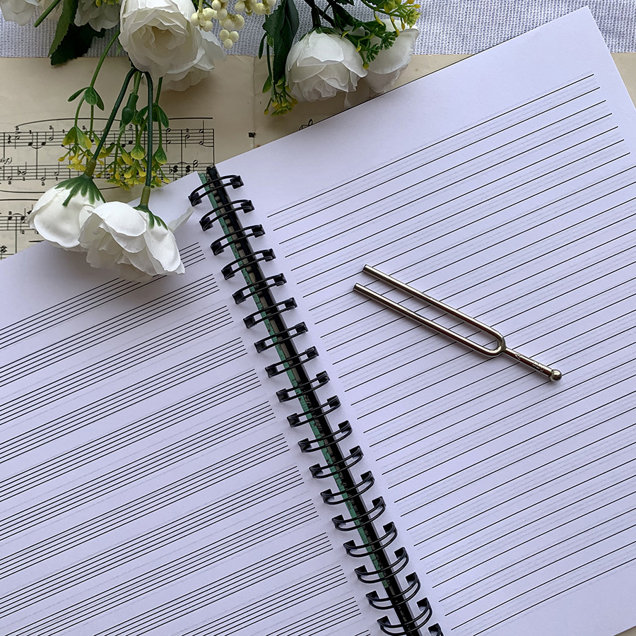 Caderno Grande de Música Piano - Verde - Imagem 4
