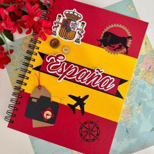 Caderno Grande Pautado Espanha