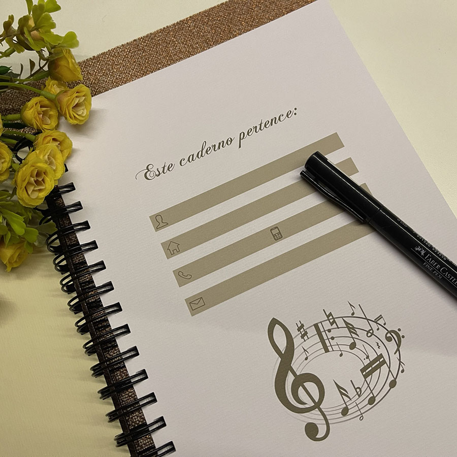 Caderno Grande de Música 150 Folhas de 90g - Imagem 3