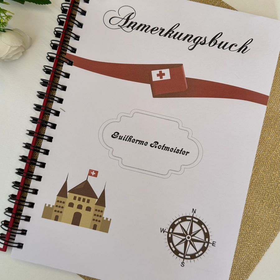 Caderno Grande Pautado Suíça - Imagem 3