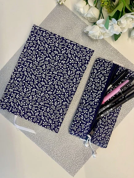 Pronta Entrega - Caderno A5 (médio) sem Pauta 100 Folhas de 80g com Estojo - Imagem 5