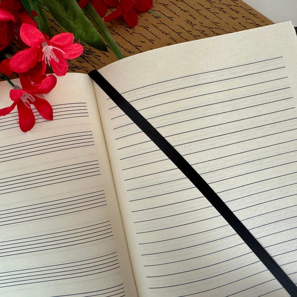 Pronta Entrega - Caderno A5 (médio) de Música 96 Folhas de 90g - Imagem 3