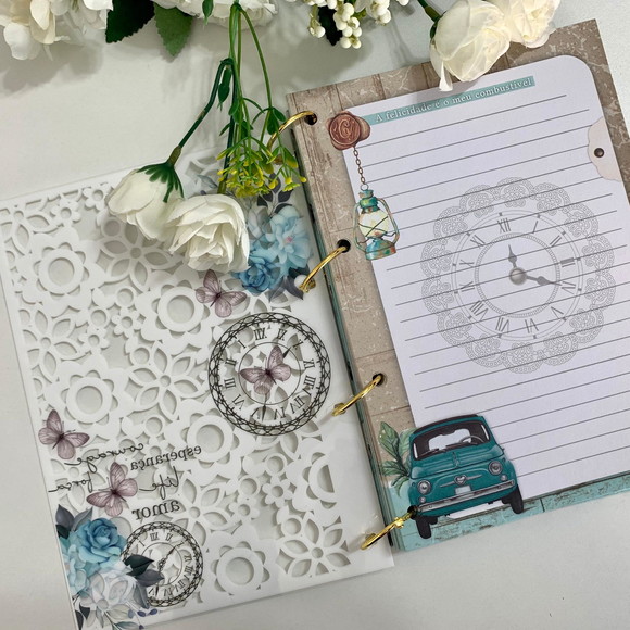 Pronta Entrega - Caderno com Argolas Articuladas 80 folhas - Imagem 3