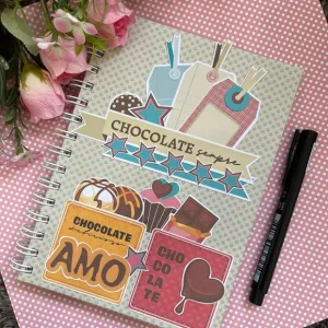 Pronta Entrega - Caderno de Receitas Amo Chocolate
