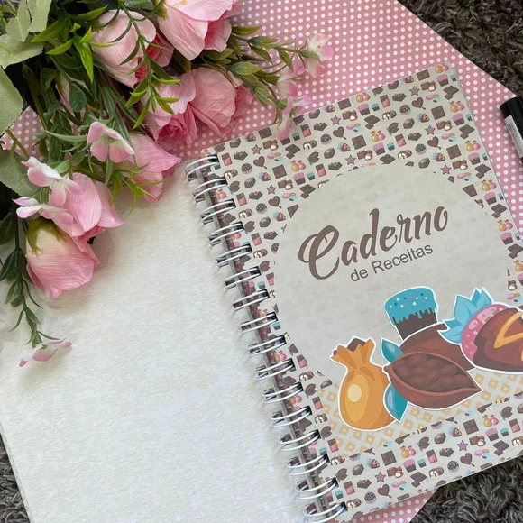 Pronta Entrega - Caderno de Receitas Amo Chocolate - Imagem 4